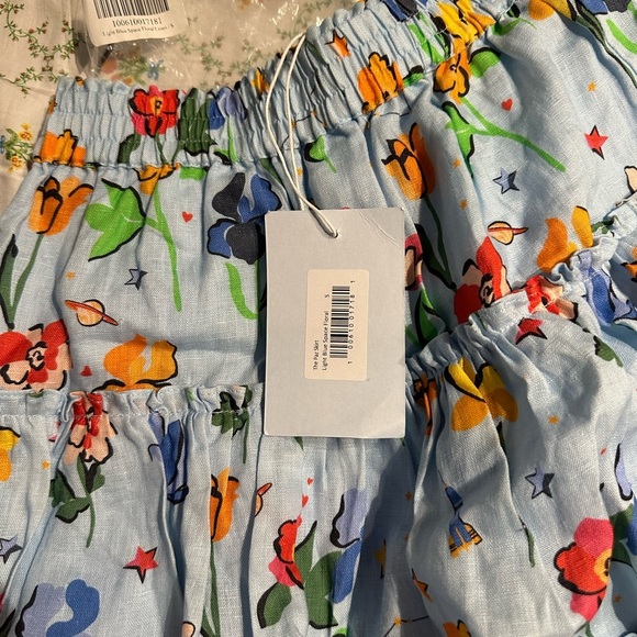 NWT Hill house Paz Skirt Blue Space Floral Small - Picture 2 of 2